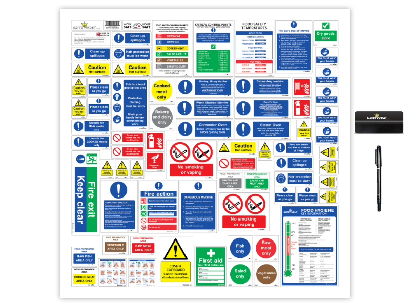SAFETYKING® Kitchen Safety Signs