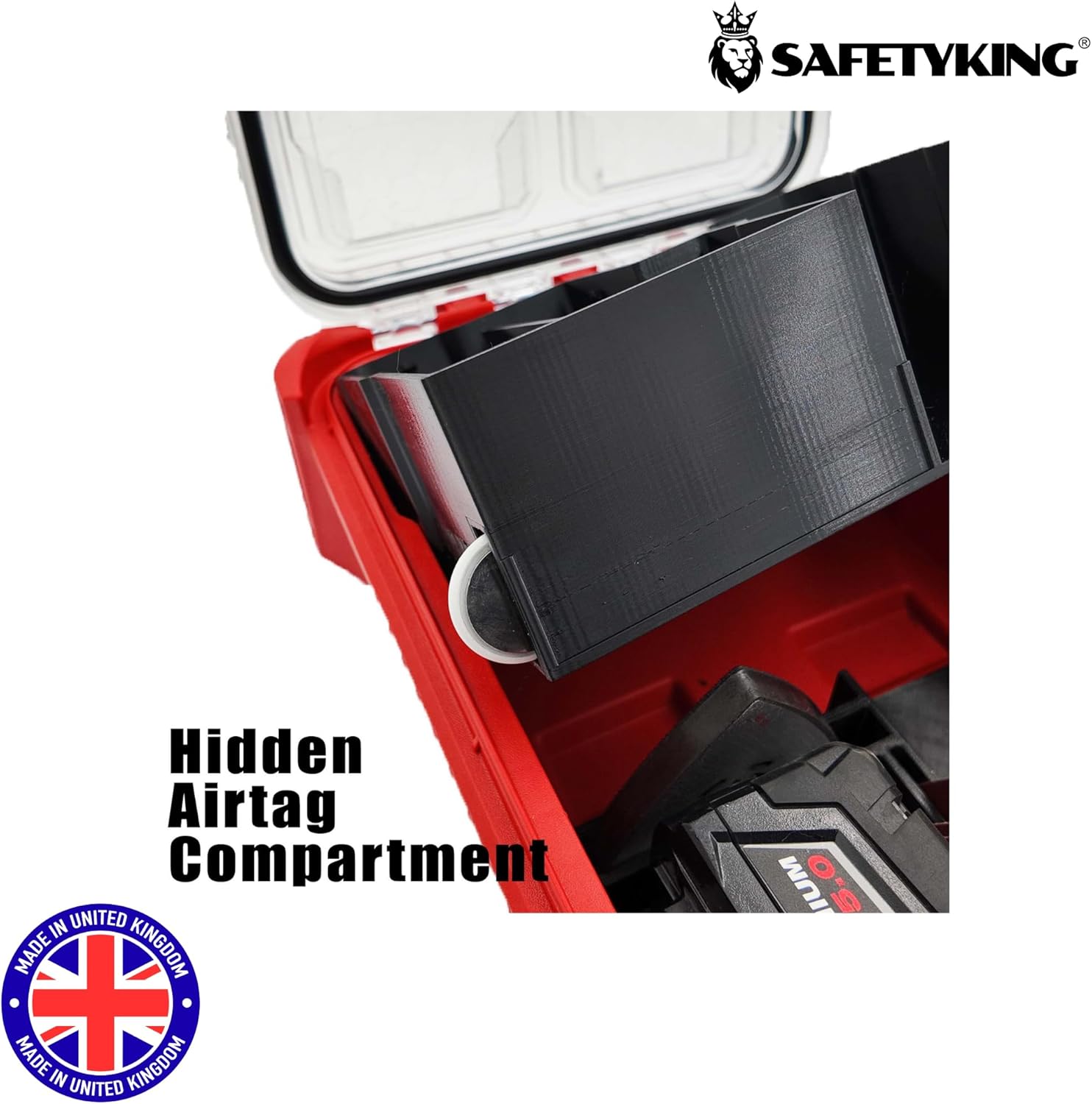 Milwaukee Packout Compatible Liner Organiser for Packout Compact Box (48-22-8435) – Precision Rigid Insert for M18 Multitool Organizer (Insert Only, Tools & Box Not Included)