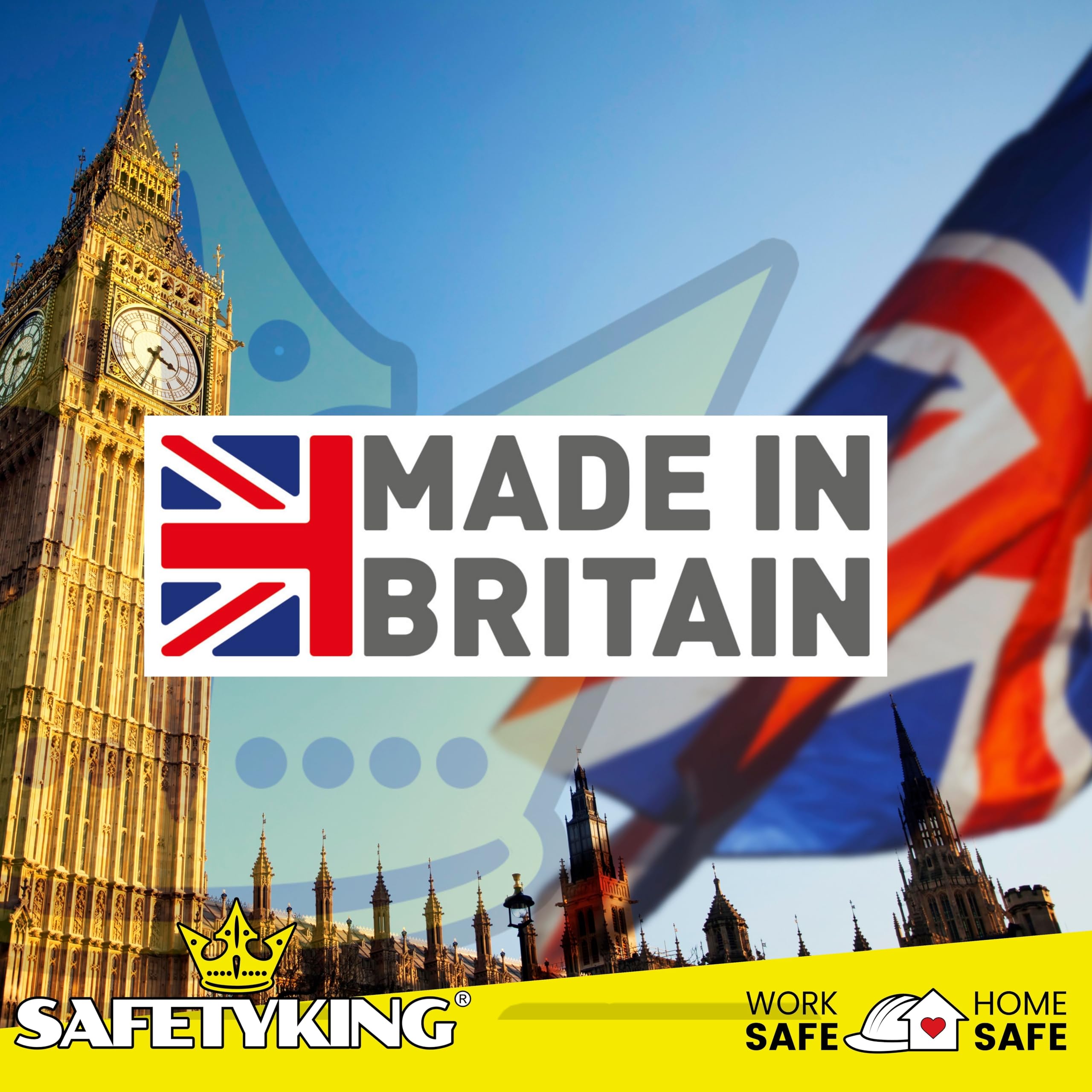 SAFETYKING 75pcs Kitchen Safety Signs & Food Hygiene Stickers, Food Safety Stickers - Self-Adhesive Vinyl Safety Labels for Kitchens, Made in the UK for Hygiene & Compliance