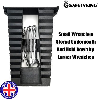 Milwaukee Packout Compatible Liner Organiser for Packout Compact Box (48-22-8435) – Precision Rigid Insert for Wrench/Spanner Organizer (Insert Only, Tools & Box Not Included)