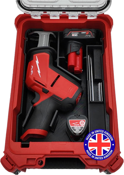 Milwaukee Packout Compatible Liner Organiser for Packout Compact Box (48-22-8435) – Precision Rigid Insert for M12 Hackzall Organizer (Insert Only, Tools & Box Not Included)