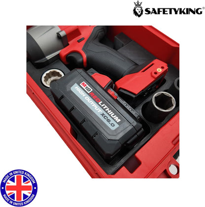 Milwaukee Packout Compatible Liner Organiser for Packout Compact Box (48-22-8435) – Precision Rigid Insert for M18 Fuel High Torque Impact Wrench Organizer (Insert Only, Tools & Box Not Included)