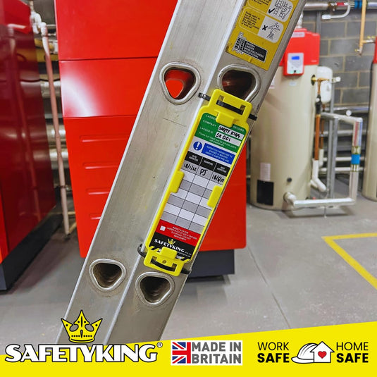 SAFETYKING® Ladder Tags 10 Holders 40 Inserts | Access Inspection Tag | Ladder Tag kit with cable ties and markers | Laddertag | Laddertags | Ladder Tag | Ladder Inspection Tag | Ladder Inspection Kit