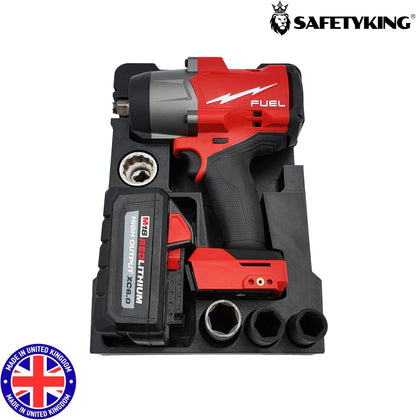 Milwaukee Packout Compatible Liner Organiser for Packout Compact Box (48-22-8435) – Precision Rigid Insert for M18 Fuel High Torque Impact Wrench Organizer (Insert Only, Tools & Box Not Included)