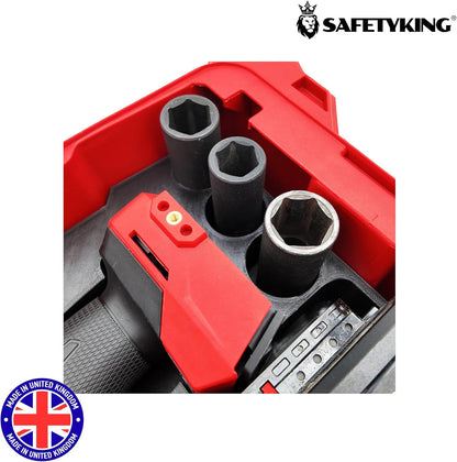 Milwaukee Packout Compatible Liner Organiser for Packout Compact Box (48-22-8435) – Precision Rigid Insert for M18 Fuel High Torque Impact Wrench Organizer (Insert Only, Tools & Box Not Included)