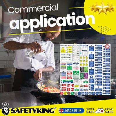 Kitchen Safety Signs (Pack of 101)