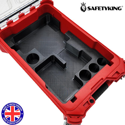 Milwaukee Packout Compatible Liner Organiser for Packout Compact Box (48-22-8435) – Precision Rigid Insert for M18 Fuel High Torque Impact Wrench Organizer (Insert Only, Tools & Box Not Included)