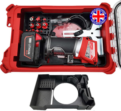 Milwaukee Packout Compatible Liner Organiser for Packout Compact Box (48-22-8435) – Precision Rigid Insert for M18 FUEL 2732-20 Compact Router & Accessories (Insert Only, Tools & Box Not Included)