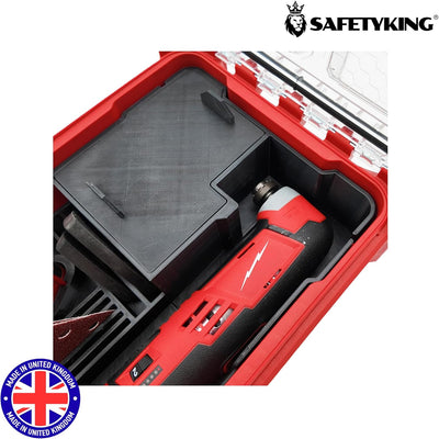 Milwaukee Packout Compatible Liner Organiser for Packout Compact Box (48-22-8435) – Precision Rigid Insert for M12 Multitool Organizer (Insert Only, Tools & Box Not Included)