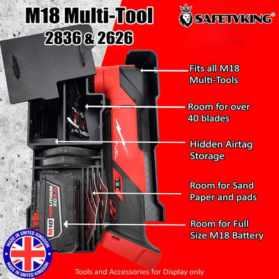 Milwaukee Packout Compatible Liner Organiser for Packout Compact Box (48-22-8435) – Precision Rigid Insert for M18 Multitool Organizer (Insert Only, Tools & Box Not Included)
