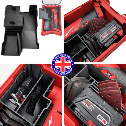 Milwaukee Packout Compatible Liner Organiser for Packout Compact Box (48-22-8435) – Precision Rigid Insert for M18 Multitool Organizer (Insert Only, Tools & Box Not Included)