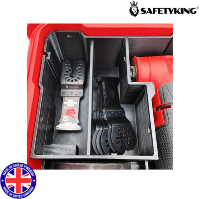 Milwaukee Packout Compatible Liner Organiser for Packout Compact Box (48-22-8435) – Precision Rigid Insert for M12 Multitool Organizer (Insert Only, Tools & Box Not Included)