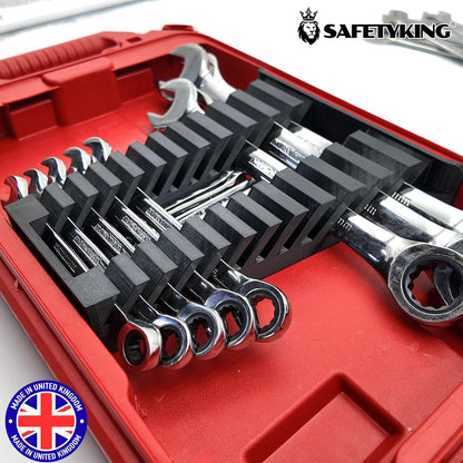 Milwaukee Packout Compatible Liner Organiser for Packout Compact Box (48-22-8435) – Precision Rigid Insert for Wrench/Spanner Organizer (Insert Only, Tools & Box Not Included)