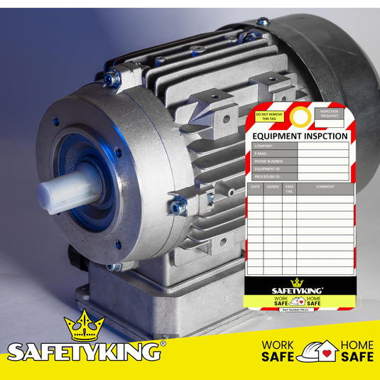SAFETYKING® Equipment Inspection Tags 10 Tags | Robust Equipment Inspection Tag | Asset Inspection Tags | Asset Tags Record | Health and Safety Record Tags | Equipment Tags | Maintenance Tags
