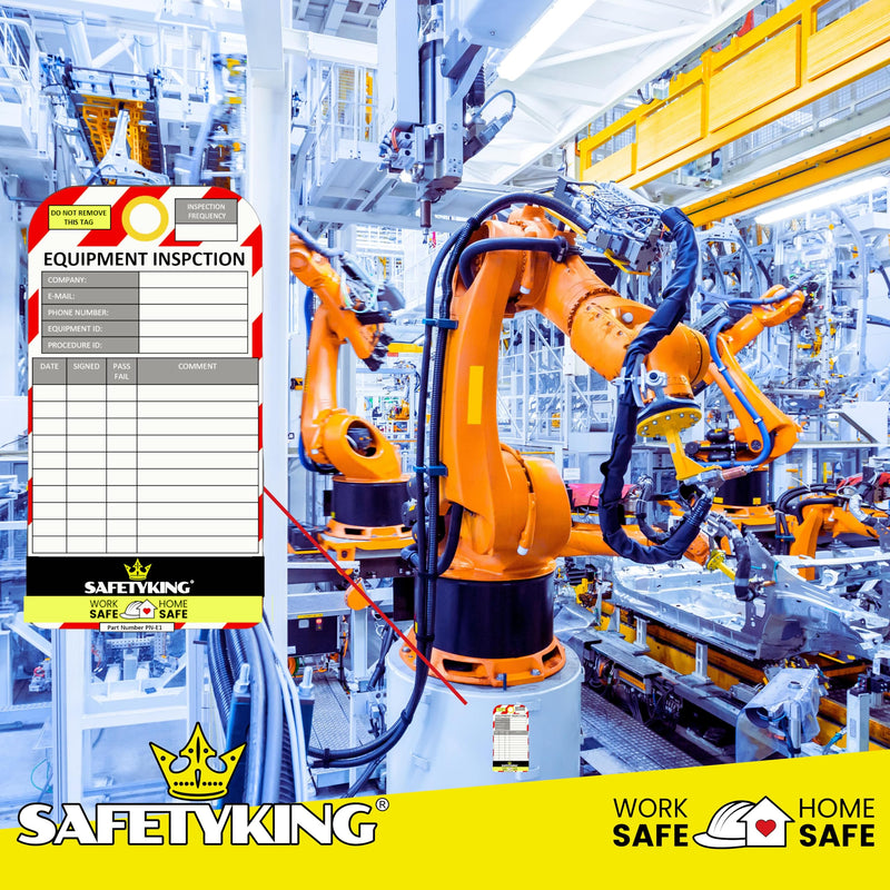 Load image into Gallery viewer, SAFETYKING® Equipment Inspection Tags 30 Tags | Robust Equipment Inspection Tag | Asset Inspection Tags | Asset Tags Record | Health and Safety Record Tags | Equipment Tags | Maintenance Tags
