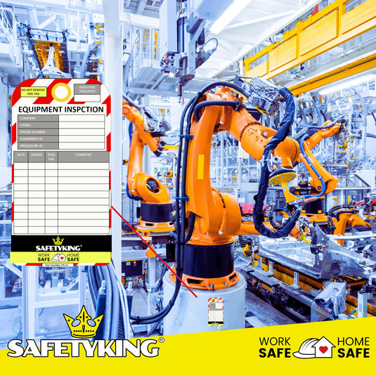 SAFETYKING® Equipment Inspection Tags 30 Tags | Robust Equipment Inspection Tag | Asset Inspection Tags | Asset Tags Record | Health and Safety Record Tags | Equipment Tags | Maintenance Tags